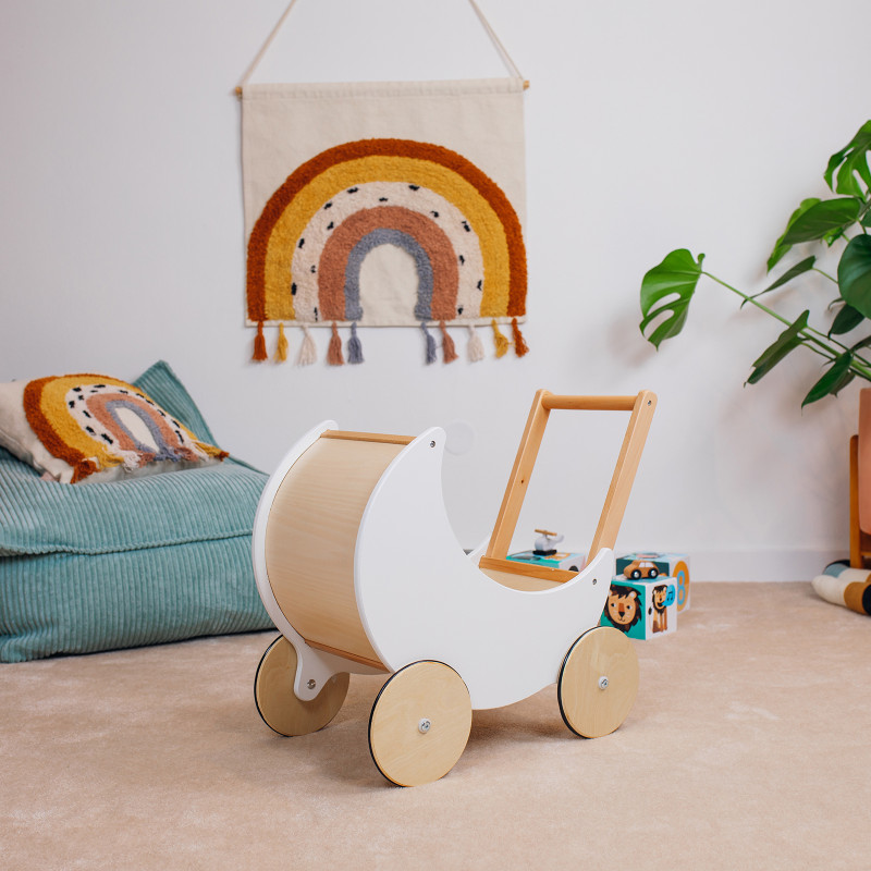 Kinder-Holzpuppenwagen – Joybex Kinder-Holzpuppenwagen – Joybex