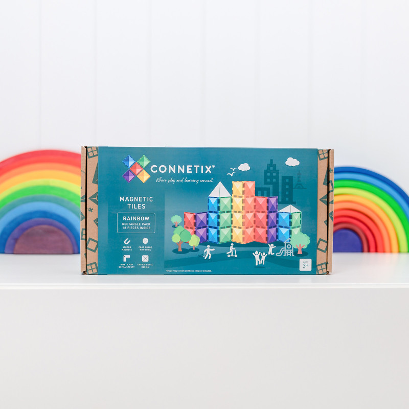 Magnetbausteine CONNETIX® Rainbow Rectangle Pack 18 Stck. Magnetbausteine CONNETIX® Rainbow Rectangle Pack 18 Stck.