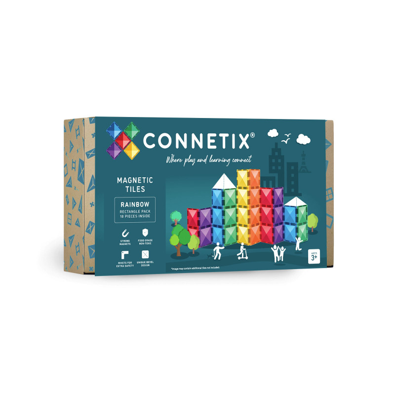Magnetbausteine CONNETIX® Rainbow Rectangle Pack 18 Stck. Magnetbausteine CONNETIX® Rainbow Rectangle Pack 18 Stck.