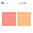 CONNETIX® Pastell Lemon & Peach Grundplatten – 2 Stück CONNETIX® Pastell Lemon & Peach Grundplatten – 2 Stück