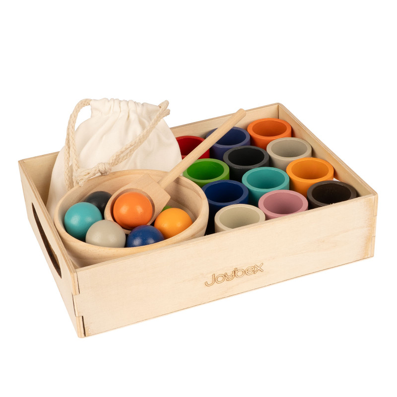 Montessori-Kugeln und Becher Montessori-Kugeln und Becher