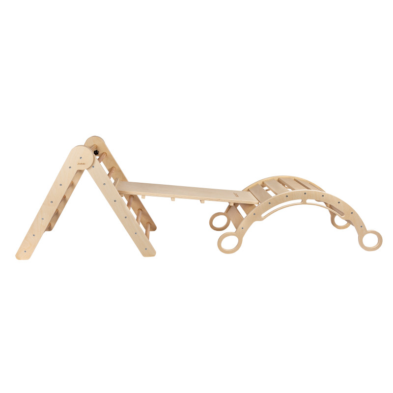 Kletterset Pikler „S“ mit Montessori-Schaukel – Joybex Kletterset Pikler „S“ mit Montessori-Schaukel – Joybex