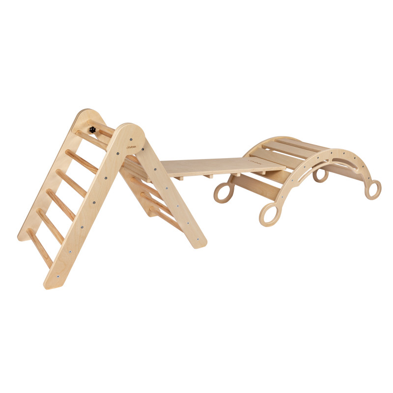 Kletterset Pikler „S“ mit Montessori-Schaukel – Joybex Kletterset Pikler „S“ mit Montessori-Schaukel – Joybex