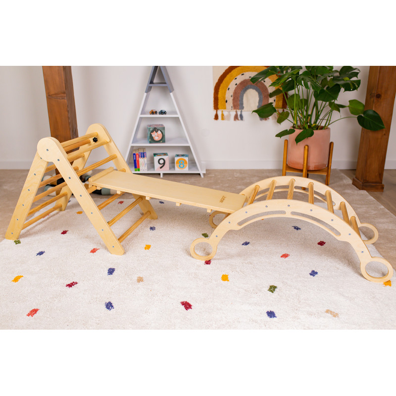 Kletterset Pikler „S“ mit Kletterbogen – Joybex Kletterset Pikler „S“ mit Kletterbogen – Joybex