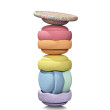 Stapelstein Original Set Rainbow Pastel mit Balancierbrett Stapelstein Original Set Rainbow Pastel mit Balancierbrett