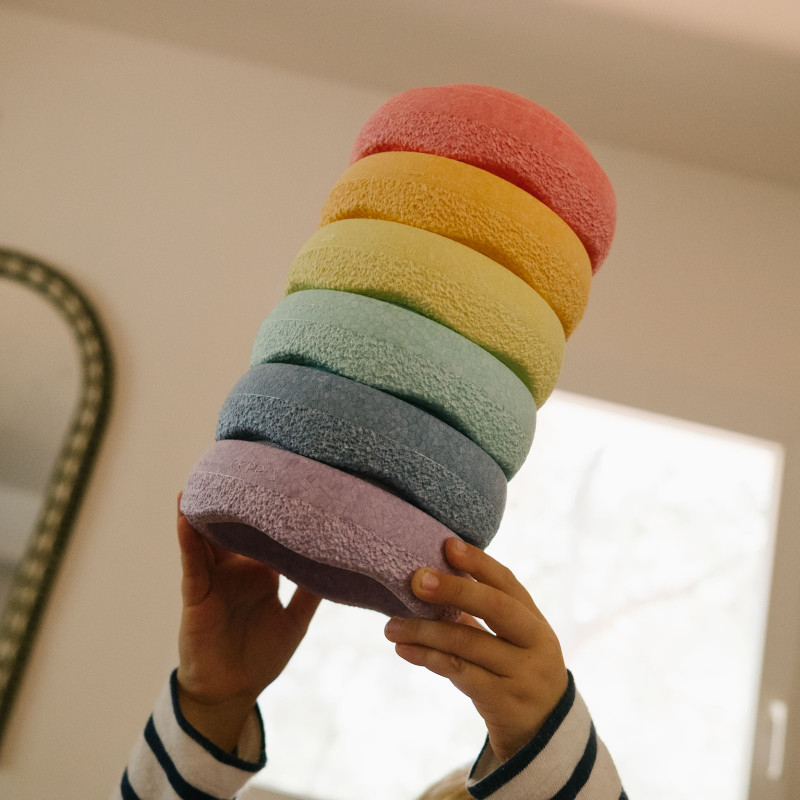 Stapelstein Original Set Rainbow Pastel Mini Stapelstein Original Set Rainbow Pastel Mini