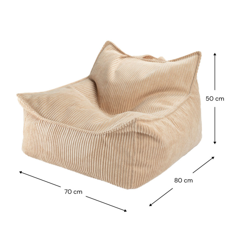 Kindersessel Sitzsack Wigiwama® - Brown Sugar Beanbag Chair Kindersessel Sitzsack Wigiwama® - Brown Sugar Beanbag Chair