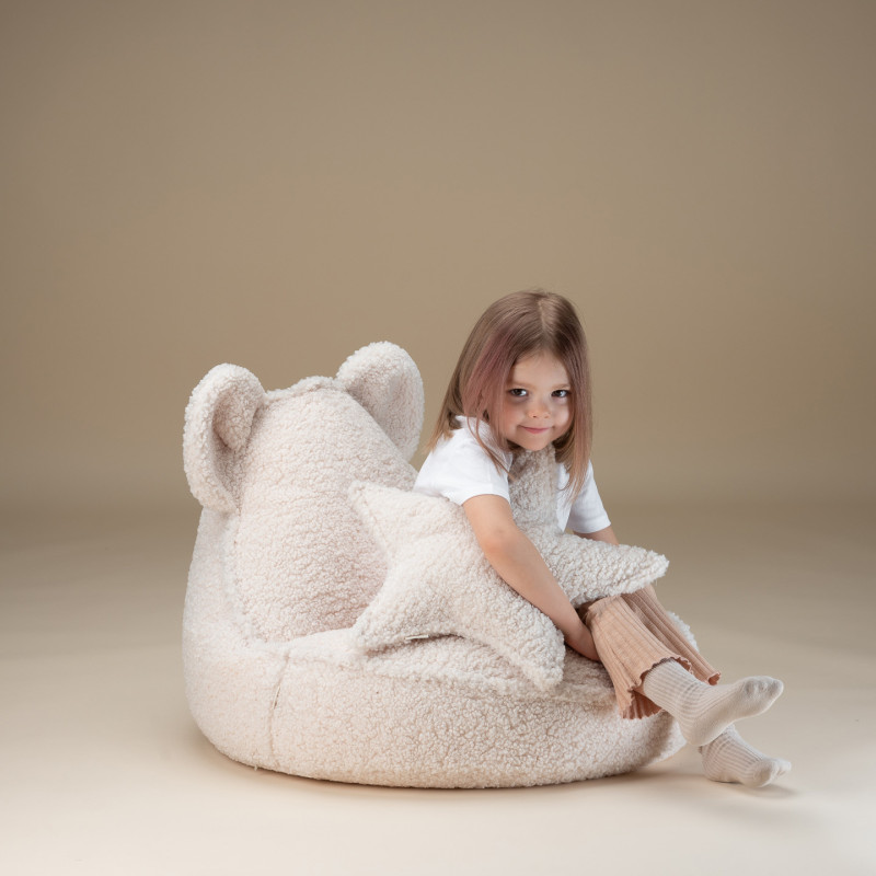 Kindersessel Sitzsack Wigiwama® - Cream White Bear Beanbag Kindersessel Sitzsack Wigiwama® - Cream White Bear Beanbag