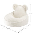 Kindersessel Sitzsack Wigiwama® - Cream White Bear Beanbag Kindersessel Sitzsack Wigiwama® - Cream White Bear Beanbag