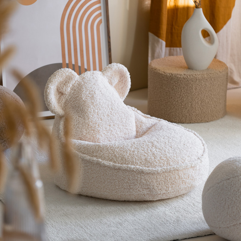 Kindersessel Sitzsack Wigiwama® - Cream White Bear Beanbag Kindersessel Sitzsack Wigiwama® - Cream White Bear Beanbag