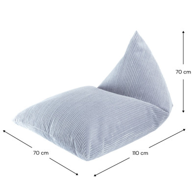 Kindersessel Sitzsack Wigiwama® - Blueberry Blue Big Lounger