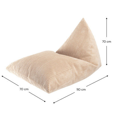 Kindersessel Sitzsack Wigiwama® - Brown Sugar Big Lounger