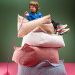 Ottomane Wigiwama® - Pink Mousse Square Ottomane Wigiwama® - Pink Mousse Square