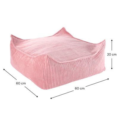 Ottomane Wigiwama® - Pink Mousse Square