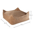 Ottomane Wigiwama® - Toffee Square Ottomane Wigiwama® - Toffee Square