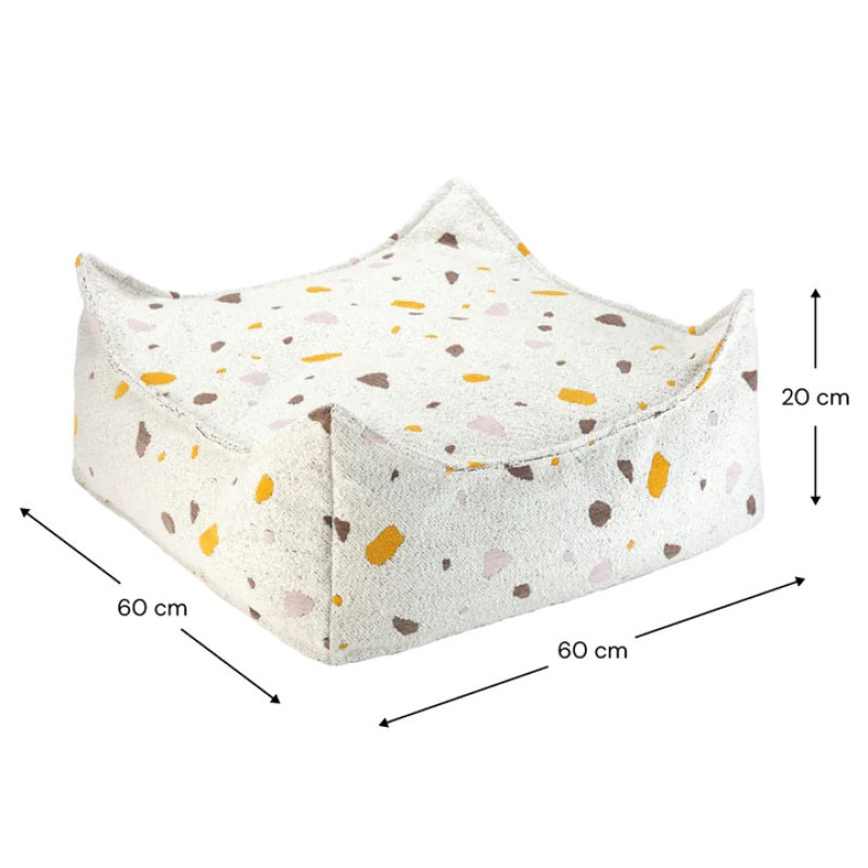 Ottomane Wigiwama® - Terrazzo Marble Square Ottoman Ottomane Wigiwama® - Terrazzo Marble Square Ottoman