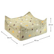 Ottomane Wigiwama® - Terrazzo Moss Square Ottoman Ottomane Wigiwama® - Terrazzo Moss Square Ottoman