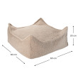 Ottomane Wigiwama® - Biscuit Square Ottomane Wigiwama® - Biscuit Square