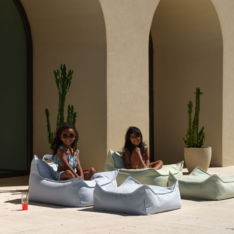Ottomane Wigiwama® - Azure Outdoor Square Ottomane Wigiwama® - Azure Outdoor Square