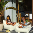 Ottomane Wigiwama® - Herba Outdoor Square Ottomane Wigiwama® - Herba Outdoor Square