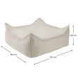 Ottomane Wigiwama® - Terra Outdoor Square Ottomane Wigiwama® - Terra Outdoor Square