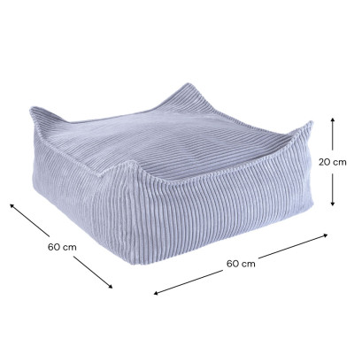 Ottomane Wigiwama® - Blueberry Blue Square