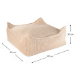 Ottomane Wigiwama® - Brown Sugar Square Ottomane Wigiwama® - Brown Sugar Square