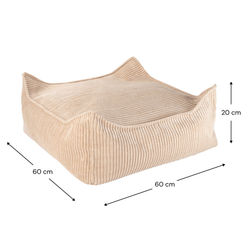 Ottomane Wigiwama® - Brown Sugar Square Ottomane Wigiwama® - Brown Sugar Square