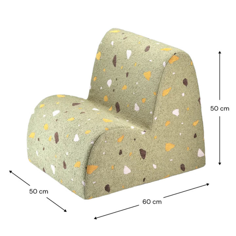 Kindersessel Wigiwama® – Terrazzo Moss Cloud Kindersessel Wigiwama® – Terrazzo Moss Cloud