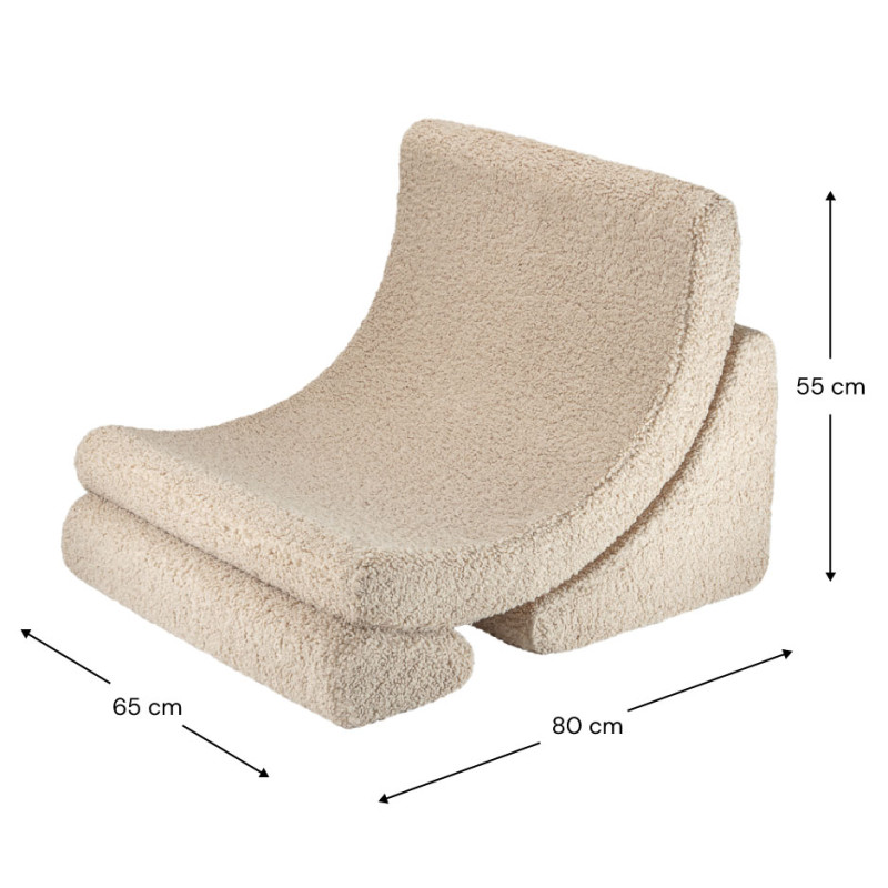 Ausklappbarer Kindersessel Wigiwama® – Biscuit Moon Ausklappbarer Kindersessel Wigiwama® – Biscuit Moon
