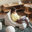 Ausklappbarer Kindersessel Wigiwama® – Cream White Moon Ausklappbarer Kindersessel Wigiwama® – Cream White Moon