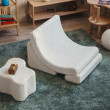 Ausklappbarer Kindersessel Wigiwama® – Cream White Moon Ausklappbarer Kindersessel Wigiwama® – Cream White Moon