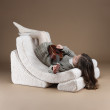 Ausklappbarer Kindersessel Wigiwama® – Cream White Moon Ausklappbarer Kindersessel Wigiwama® – Cream White Moon