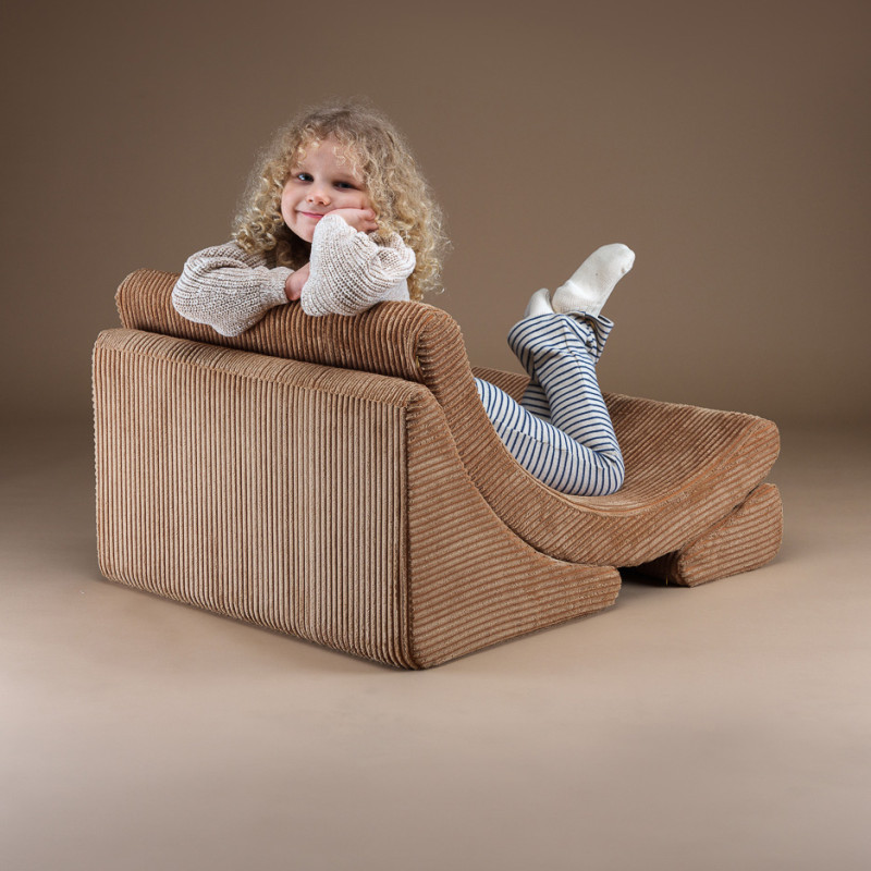 Ausklappbarer Kindersessel Wigiwama® - Toffee Moon Ausklappbarer Kindersessel Wigiwama® - Toffee Moon