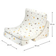 Ausklappbarer Kindersessel Wigiwama® - Terrazzo Marble Moon Ausklappbarer Kindersessel Wigiwama® - Terrazzo Marble Moon
