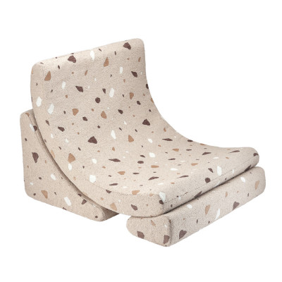 Ausklappbarer Kindersessel Wigiwama® - Terrazzo Sand Moon