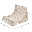 Ausklappbarer Kindersessel Wigiwama® - Terrazzo Sand Moon Ausklappbarer Kindersessel Wigiwama® - Terrazzo Sand Moon