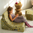 Ausklappbarer Kindersessel Wigiwama® - Terrazzo Moss Moon Ausklappbarer Kindersessel Wigiwama® - Terrazzo Moss Moon