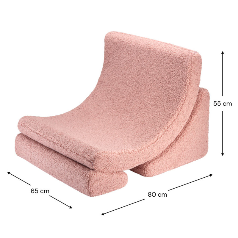 Ausklappbarer Kindersessel Wigiwama® – Guava Pink Moon Ausklappbarer Kindersessel Wigiwama® – Guava Pink Moon
