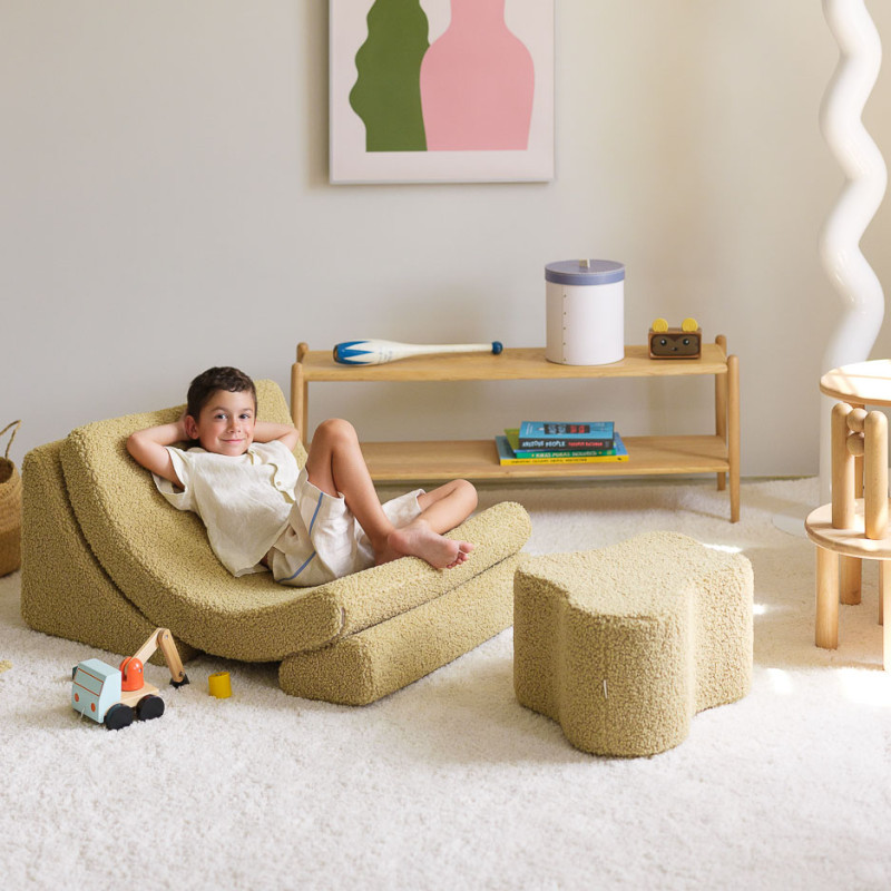 Ausklappbarer Kindersessel Wigiwama® – Matcha Moon Ausklappbarer Kindersessel Wigiwama® – Matcha Moon