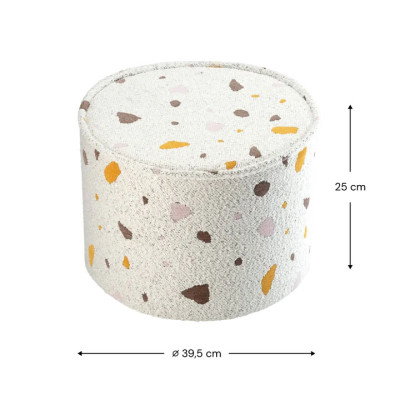 Pouf Wigiwama® - Terrazzo Marble