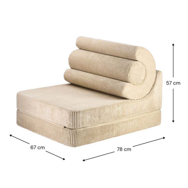 Ausklappbarer Kindersessel Wigiwama® – Brown Sugar Flipster Ausklappbarer Kindersessel Wigiwama® – Brown Sugar Flipster