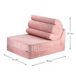 Ausklappbarer Kindersessel Wigiwama® – Pink Mousse Flipster Ausklappbarer Kindersessel Wigiwama® – Pink Mousse Flipster