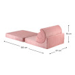 Ausklappbarer Kindersessel Wigiwama® – Pink Mousse Flipster Ausklappbarer Kindersessel Wigiwama® – Pink Mousse Flipster