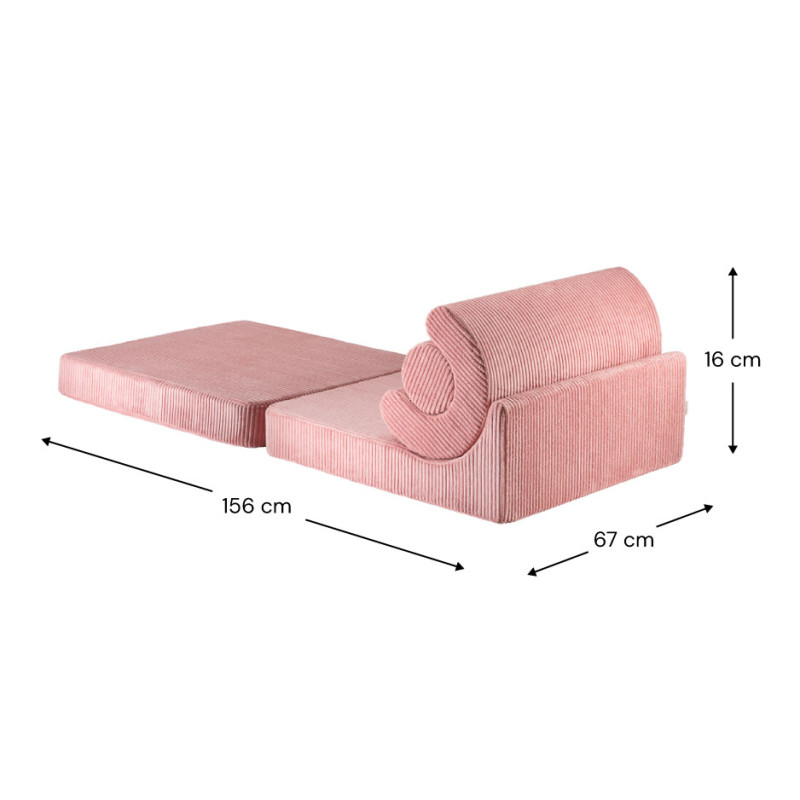 Ausklappbarer Kindersessel Wigiwama® – Pink Mousse Flipster Ausklappbarer Kindersessel Wigiwama® – Pink Mousse Flipster