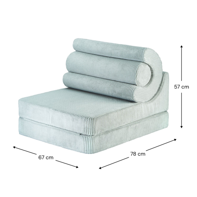 Ausklappbarer Kindersessel Wigiwama® – Peppermint Green Flipster Ausklappbarer Kindersessel Wigiwama® – Peppermint Green Flipster