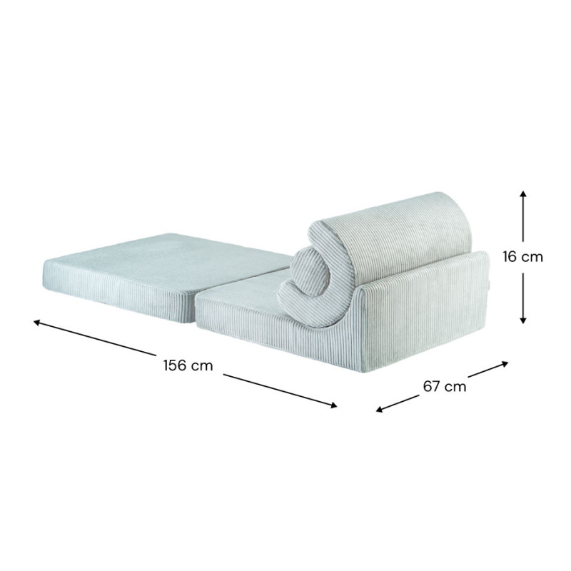 Ausklappbarer Kindersessel Wigiwama® – Peppermint Green Flipster Ausklappbarer Kindersessel Wigiwama® – Peppermint Green Flipster