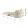 Ausklappbarer Kindersessel Wigiwama® – Biscuit Flipster Ausklappbarer Kindersessel Wigiwama® – Biscuit Flipster