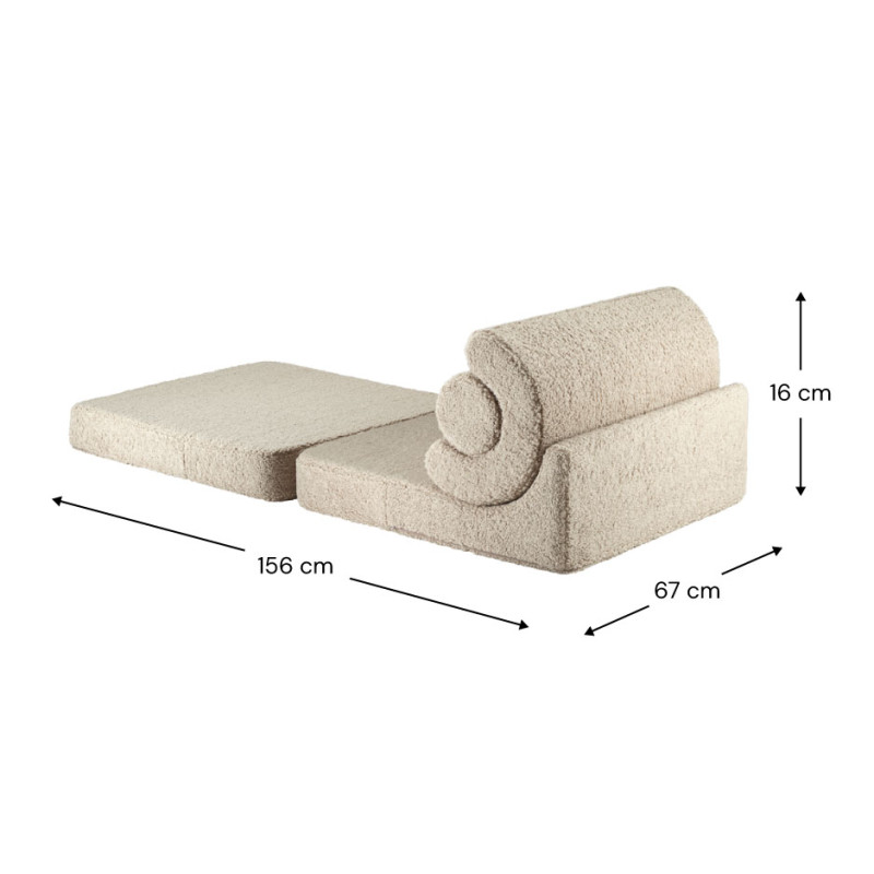 Ausklappbarer Kindersessel Wigiwama® – Biscuit Flipster Ausklappbarer Kindersessel Wigiwama® – Biscuit Flipster