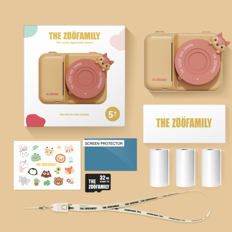 The Zoofamily Print Kinder-Digitalkamera Fuchs The Zoofamily Print Kinder-Digitalkamera Fuchs